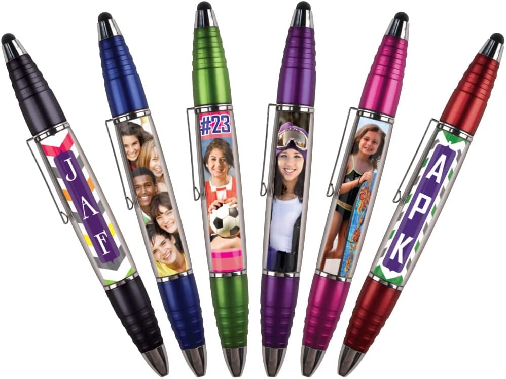 PixStylus 2 in 1 Personalized Pen and Stylus Combo - DIY, Just Insert a Photo or Create Your Own Custom Insert Online,