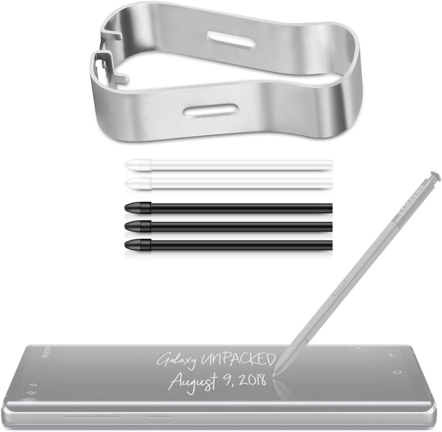 Replacement Stylus Tips for Galaxy Note 8/9, Stylus Pen Nibs with Tweezer Removal Tool (Black)