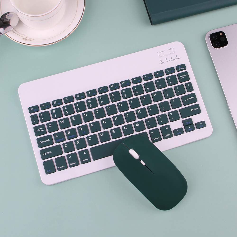 ZGSENLAN Mouse Keyboard Case for Galaxy Tab S7+/S7 FE/S8+/S9+/S9 FE+ 12.4", Magnetic Detachable Bluetooth Keyboard