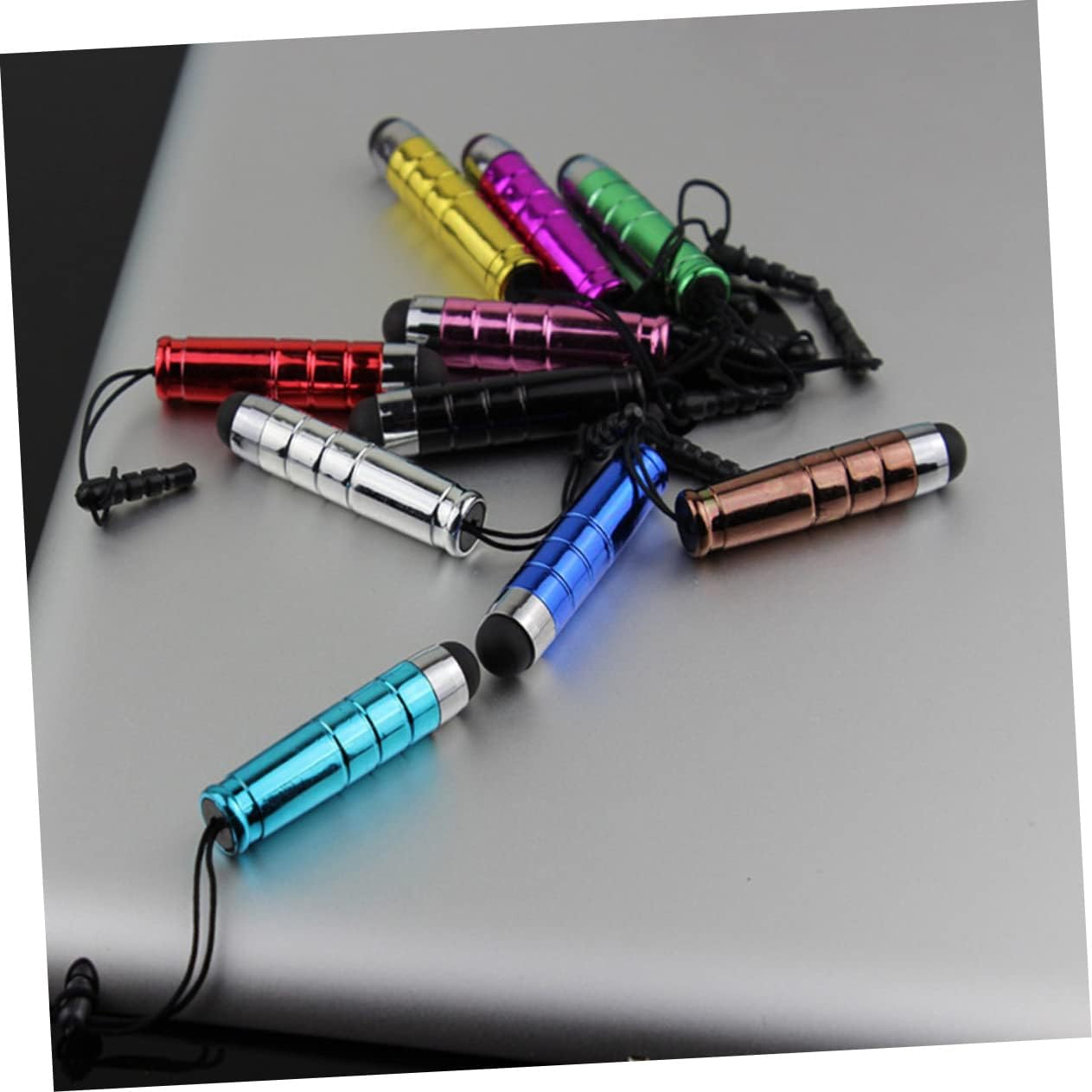 HOMSFOU Stylus Pencil with Brush, Headphone Jack Mobile Phone Accessory, Anti-Plug Attachment for Cell Phones