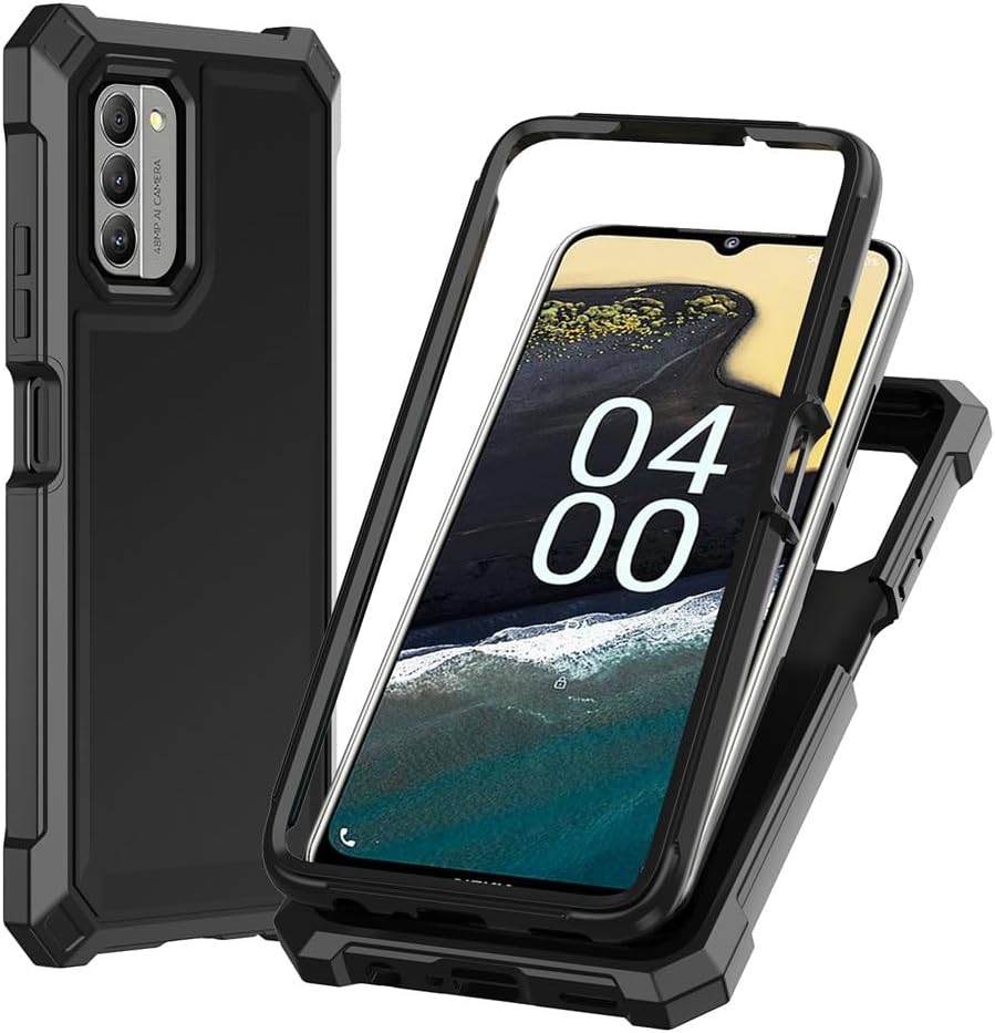 Nokia C300/G100 Case with Screen Protector, Full Body Protection for Nokia C300 N155DL & G100 N150DL, Frosted PC & TPU,
