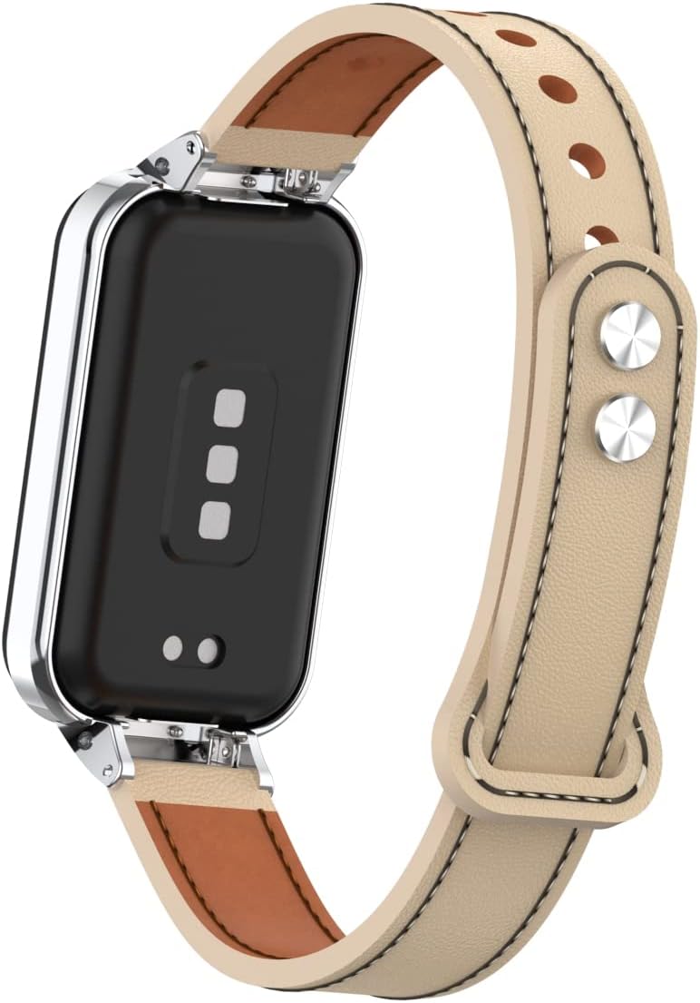 HOPMC Replacement Leather Band Wristband Accessories for Redmi SmartWatch 2 - Compatible with Metal Frame