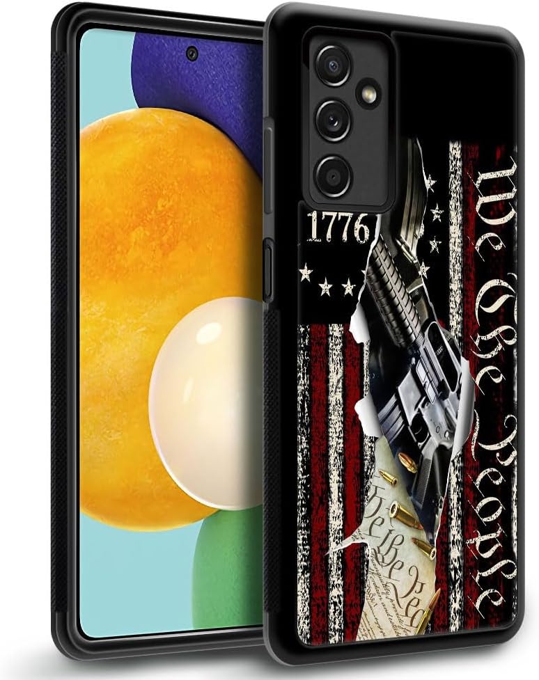 DJSOK Samsung Galaxy A13 5G Case, Classic American Flag 1776 Design, Luxury Pattern Back & Soft Silicone