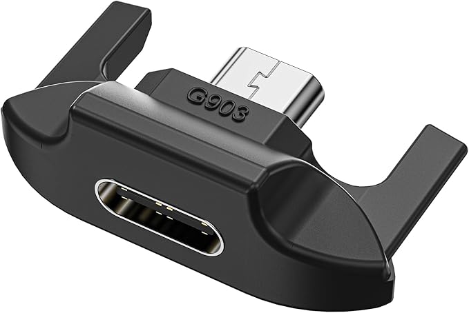 USB-C Adapter Compatible with Logitech G903 Wireless Gaming Mouse,Micro USB to Type-C Converter | Model-Specific Fit | Support Charge & Data Sync | 3-Second Install | 10K+ Durability