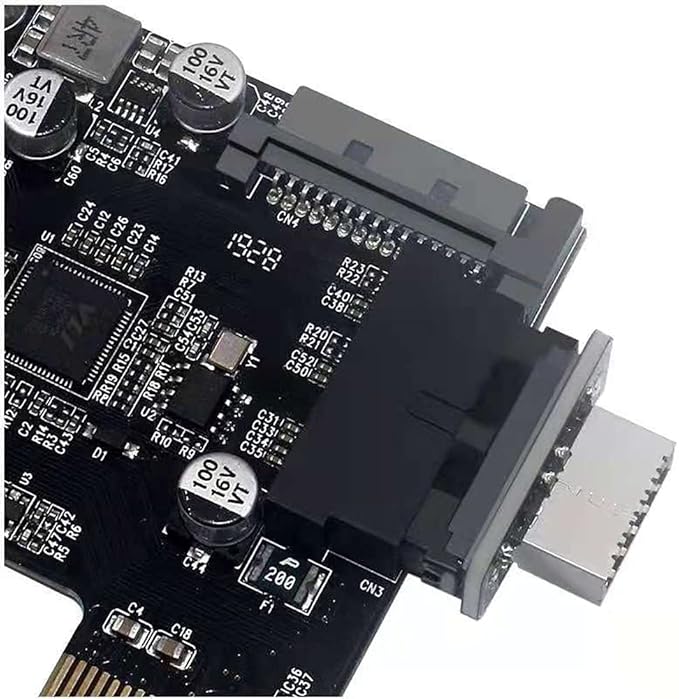 USB Front Panel Adapter USB 3.0 Front 19PIN to 3.1 Type C Front Panel Header Type E Adapter 20 to 19 Pin Expansion Card