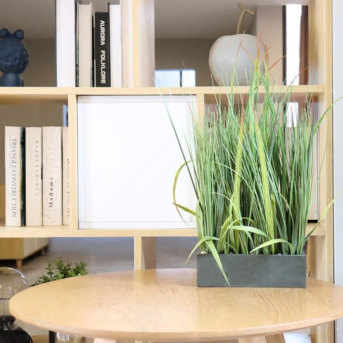 SAROSORA Artificial Plants 22" Tall for Garden Indoor Greenery Tabletop Decor Home Fake Grass | Fauk Plants (1, 22")