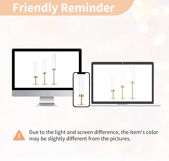 NUPTIO Candle Holders for Table Centerpiece: 18 Pcs 23.6 & 21.7 & 19.7 in Tall Gold Hurricane Candlesticks Holder with Glass Cylinder Cover Bulk Taper Candles Sticks Stand for Thanksgiving Party Decor