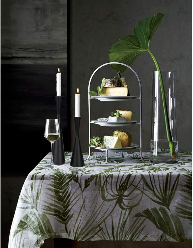 Vixdonos Taper Candlestick Holders Metal Candle Holders Set of 3 Table Decorative Candle Stand for Wedding, Dinning, Party,Home Decor (Matte Black)
