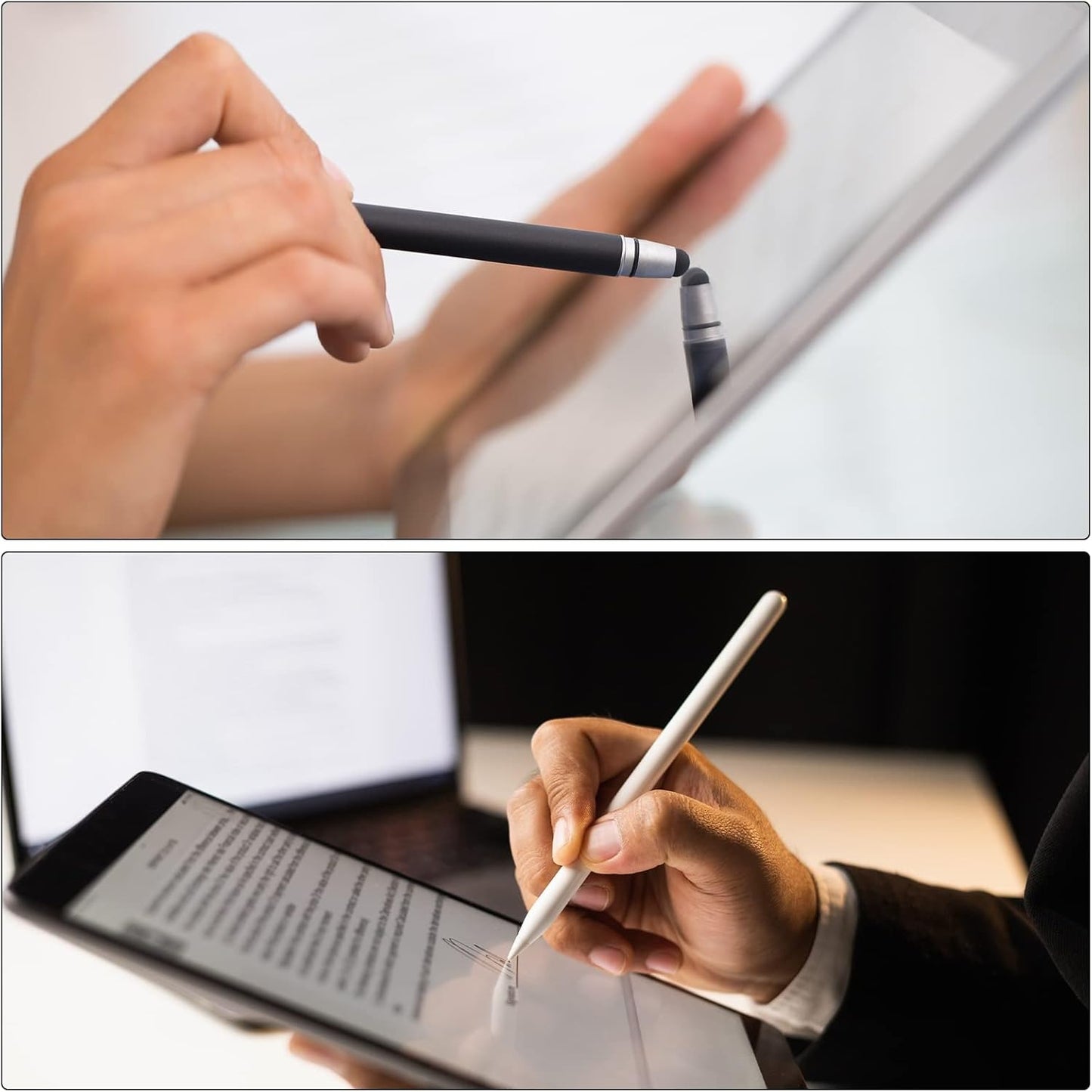 Pink MECCANIXITY 5pcs Stylus Pens for Touch Screens - Universal Capacitive Pencil Sensitivity for All Devices