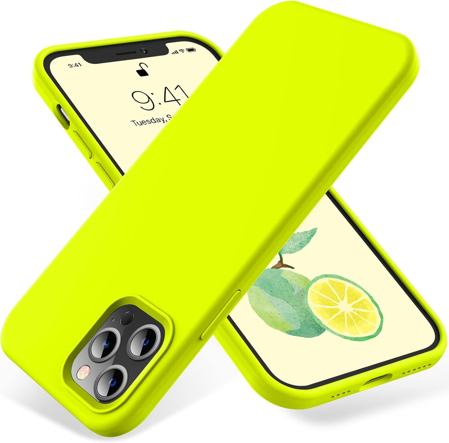 OTOFLY iPhone 12 Pro Max Case, Shockproof Silicone, Military-Grade Protection, Anti-Fingerprint & Anti-Slip,