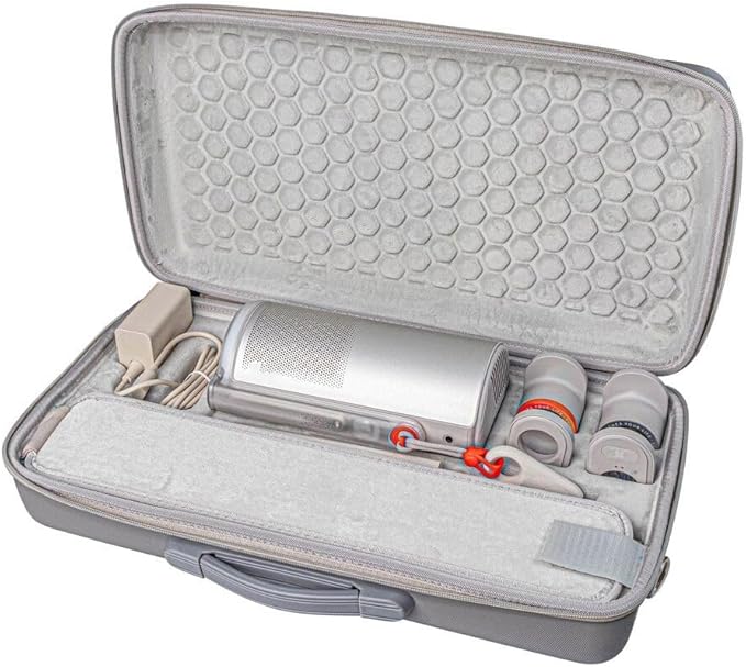 Carrying Case Protective Hard Travel Case For X-GIMI For M-oGo 4 2025 Portable Projector Storage Bag With Custom EVA Interior With Compartments Waterproof Anti-shock Storage Container Grey