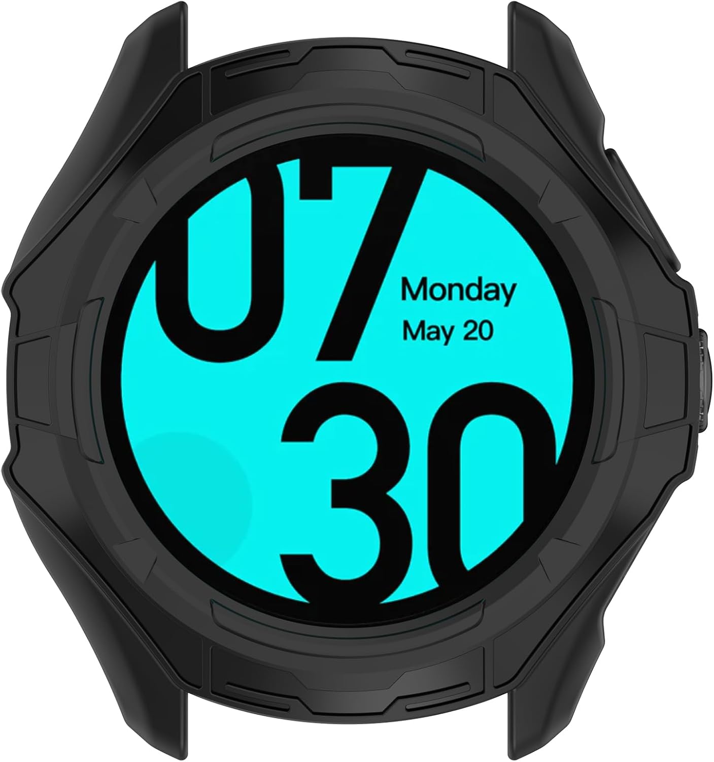 Fit for Ticwatch Pro 5 Case Cover, Scratch-Resistant Soft TPU Clear Protective Bumper Frame for Ticwatch Pro 5