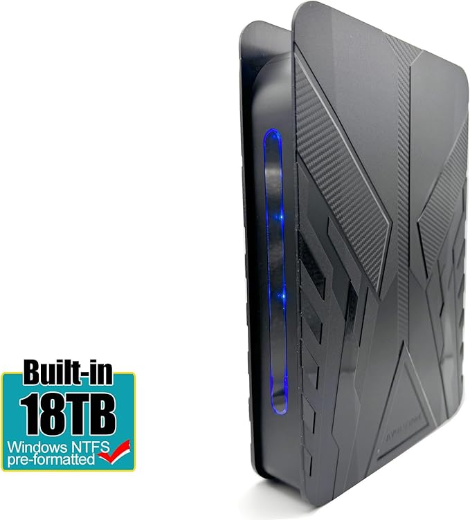 Avolusion PRO-T8 Series 18TB USB 3.0 External Hard Drive for WindowsOS Desktop PC/Laptop (Black) (Renewed)