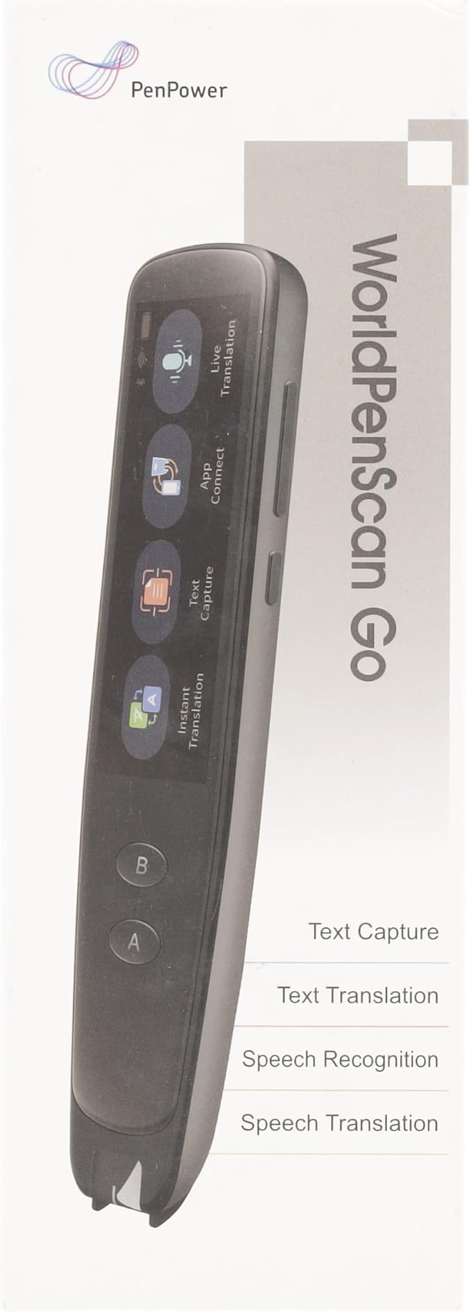 PenPower WorldPenScan Go - Translation Pen with Scanning, Reading, Audio Recording, Live Interpretation, and AI English Learning Platform for Kids & Adults