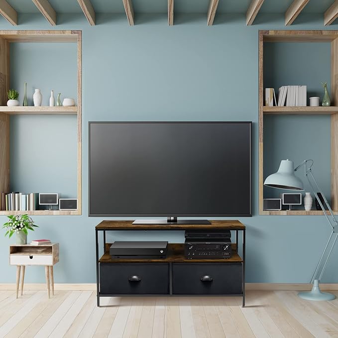 Sorbus TV Stand Dresser with 2 Drawers - Television Riser Chest with Storage - Bedroom, Living Room, Closet, & Dorm Furniture