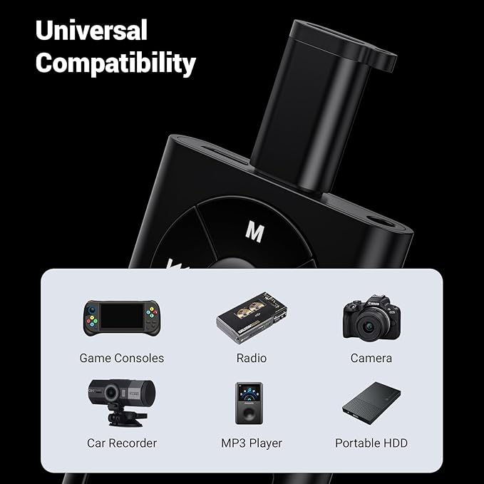3Pack USB Mini Adapters and 2 Pack Micro Adapters, Connector Support Charge & Data Sync for GPS Receiver/Digital Camera/Dash Cam/MP3 Player, Galaxy S6 S7 S7 Edge, Kindle Ps4 and Micro USBC Devices
