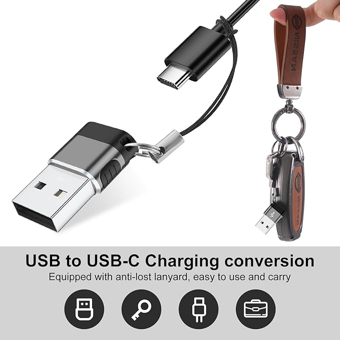 USB to USB C Adapte Multi Color 8-Pack,USBC Female USBA Male Adapter,USB-A Charger Type-C Cable Converter for iPhone 17 16 15 14 Plus Pro Max,iPad Pro Air 4 Mini 6,Samsung S25 S24 S23
