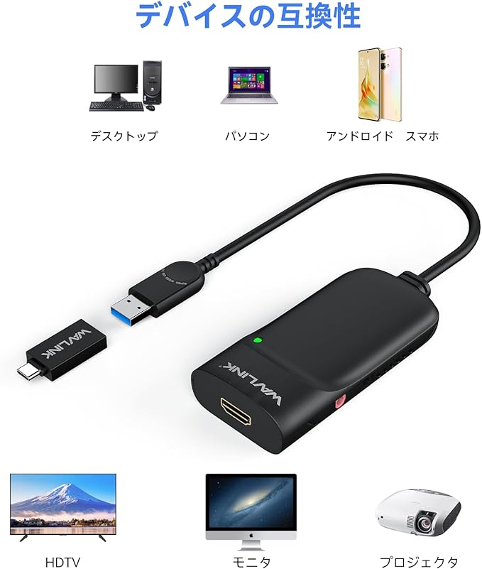 WAVLINK USB 3.0 to HDMI Universal Video Adapter, Displaylink Chips Supports up to 6 Monitor displays, Compatible with Windows, MacOS, Ubuntu 20.04,22.04,LTS, ChromeOS-Upgrade Version