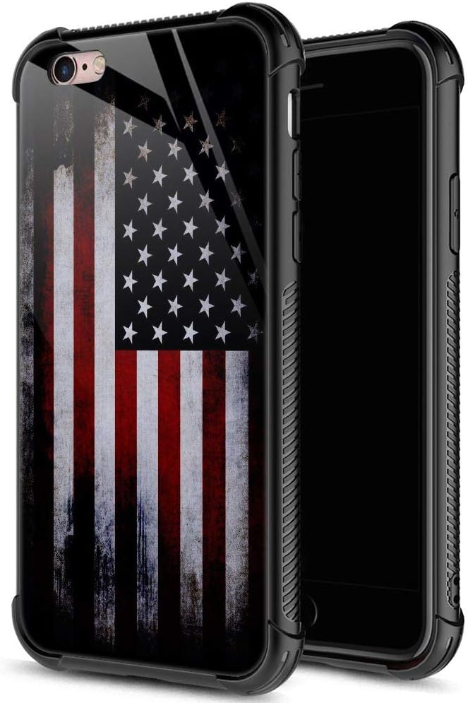 Military-Grade Protection Case for iPhone 6/6S, Anti-Scratch Shockproof Corners, Old Flag