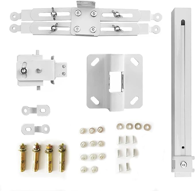 Projector Mount Wall or Ceiling Projection Mount Bracket with Adjustable Height and Extendable Arms Mounts for Home and Office Projector