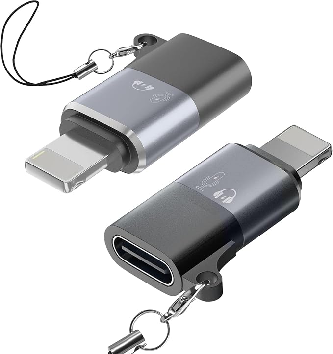 USB C to Lig-htn-ing adapter, iO-S OTG adapter, suitable for connecting wireless microphones, USB flash memory, speakers, card readers, mice, keyboards, and other devices to mobile phones and tablets