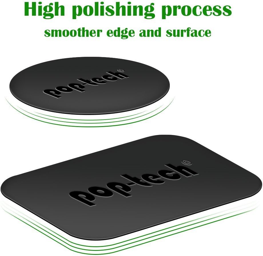 Metal Plate for Phone Magnet, 10 Pack Replacement Magnet Disc with Adhesive Backing