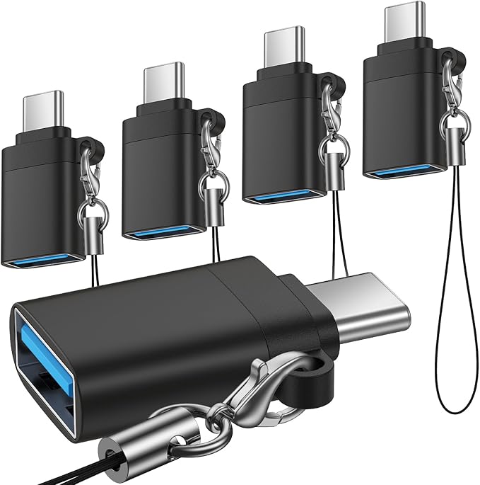 USB C to USB 3.0 Adapter 5Pack USB C Male to Female OTG Converter for Google Pixel 10A 10 Pro XL 10 Pro Fold 10 9A 9 8 7 6 Pro,OTG Adapter for Android Replacement for Samsung Galaxy S25 S24 S23 S22