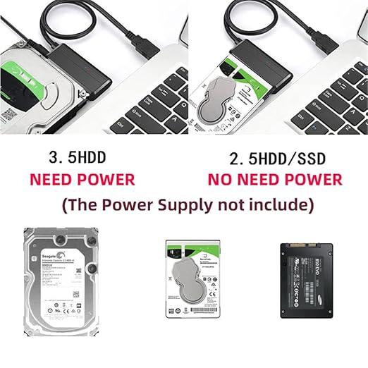 NFHK USB 3.0 to Angled SATA 22 Pin Adapter Cable for 2.5" 3.5inch Hard Disk Drive SSD for Desktop Laptop
