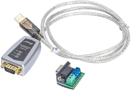 DTECH 6 Feet USB to RS422 RS485 Serial Port Converter Adapter Cable with FTDI Chip Supports Windows 11 10 8 7 XP Mac