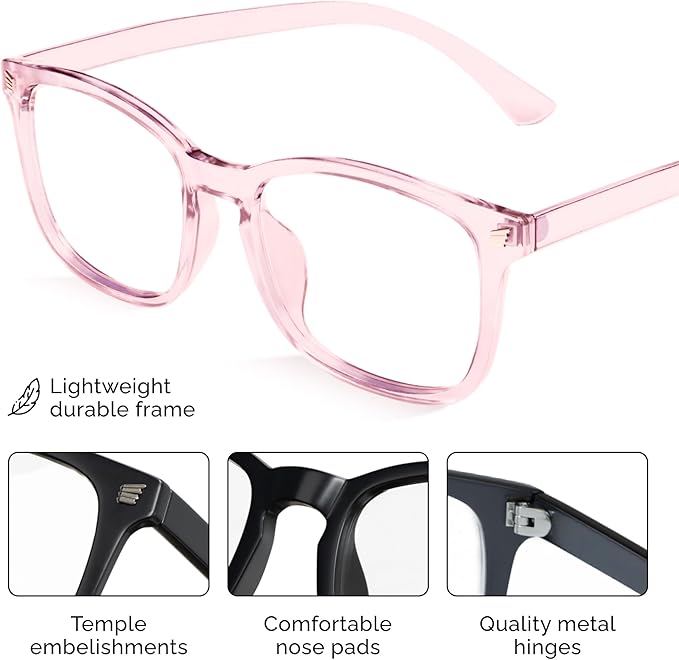 livho High Tech Blue Light Glasses - Advanced Blue Light Blocking Computer Glasses - Screen Fatigue & UV Protection