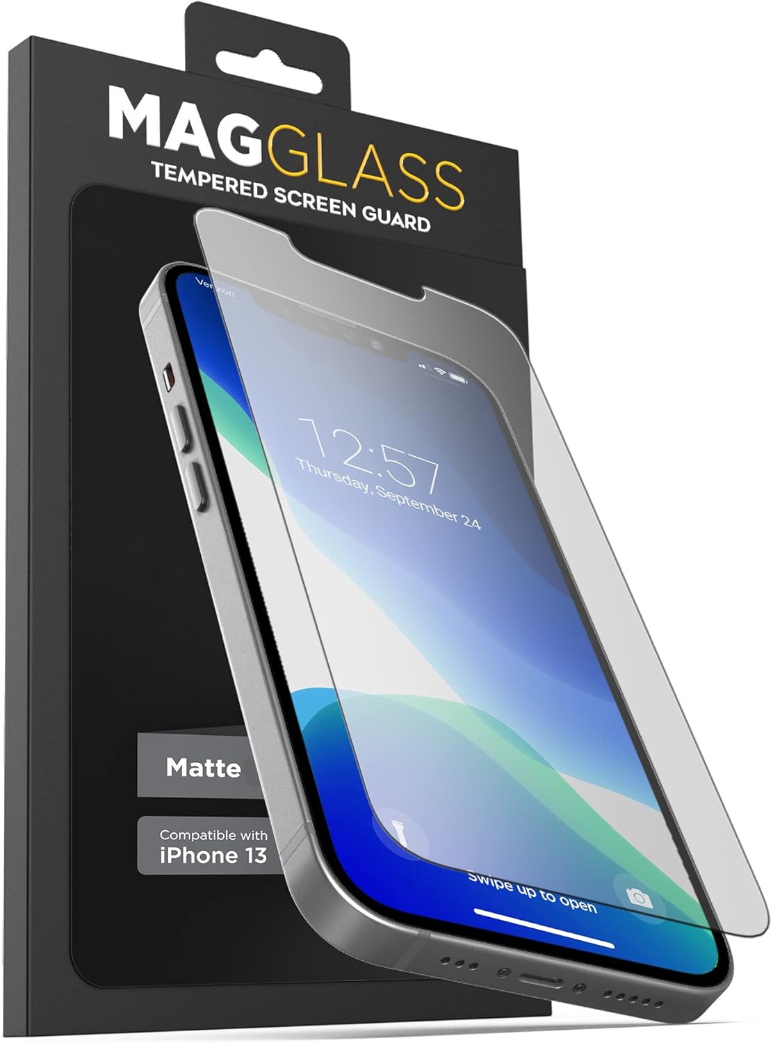 magglass Matte Screen Protector for iPhone 13 Mini, Anti Glare Tempered Glass, Fingerprint/Smudge Resistant Finish