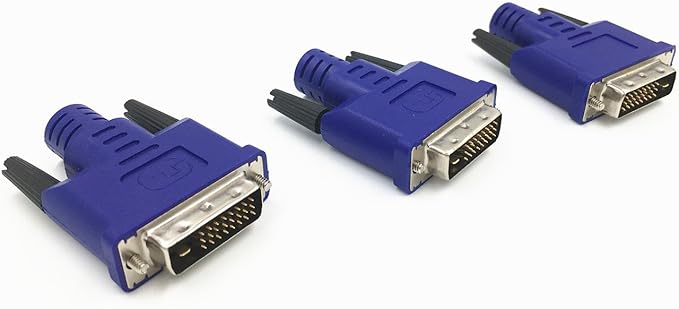 DVI Graphics Card Display GPU Detection Monitor DVI Dummy Plug Adapter Fit Headless-2560x1600@60Hz (DVI-3p)