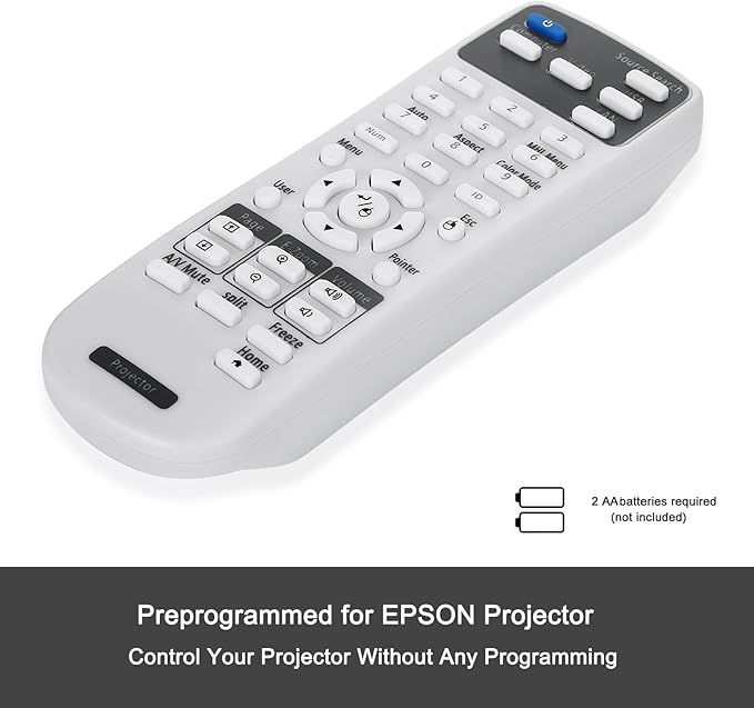 Projector Remote Control 2173589 for Epson BrightLink 675Wi+ 675Wi 680Wi 685Wi+ 685Wi 695Wi+ 695Wi 696Ui 710Ui Home Cinema LS100 PowerLite 670 675W 680 685W 700U Projector Remote Controller
