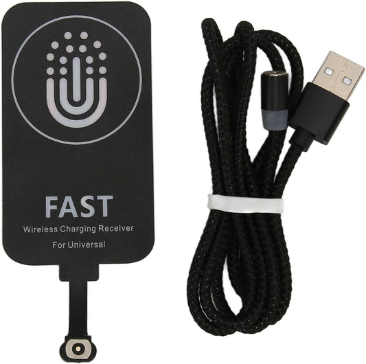 Fast Charging Receiver - Thin Magnetic Suction Type C Charging Receiver for Cell Phones