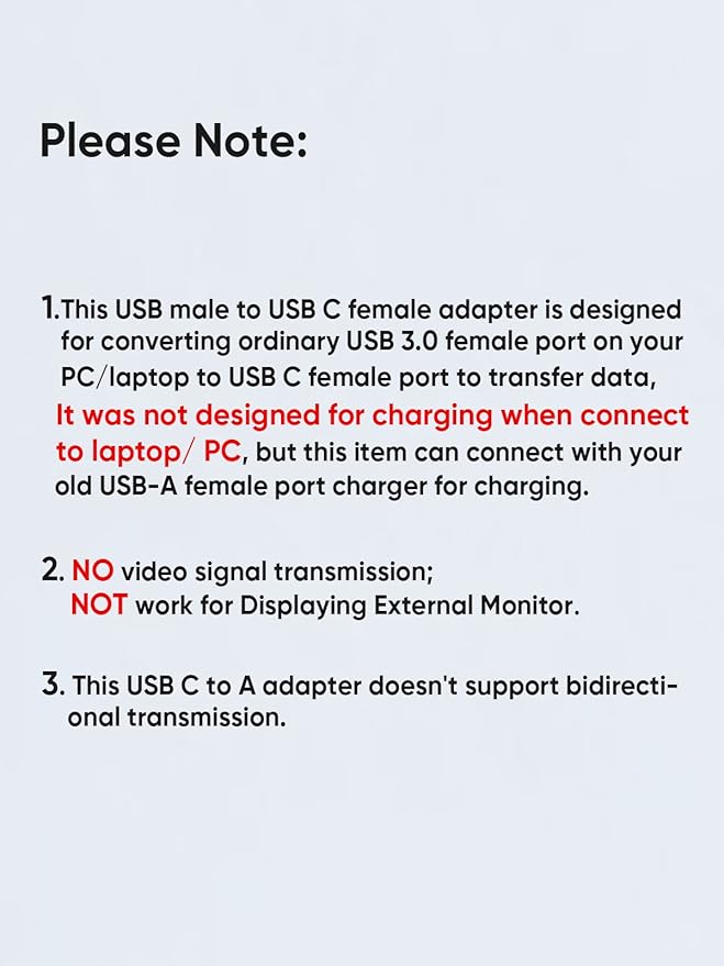 CableCreation 2Pack USB C Female to USB Male Adapter, 5Gbps USB3.1 to USB C Adapter Compatible with Laptops, Logitech StreamCam, etc