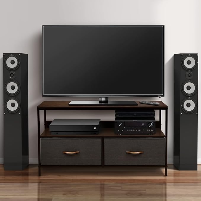 Sorbus TV Stand Dresser with 2 Drawers - Television Riser Chest with Storage - Bedroom, Living Room, Closet, & Dorm Furniture