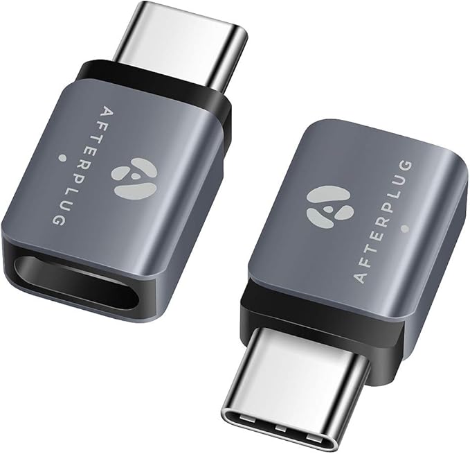USB C Extension Adapter, USB-C Male to Female, Thunderbolt 3/4/5 Extender, 80Gbps, 8K@60Hz Video, 240W PD (2-Pack), Space Gray