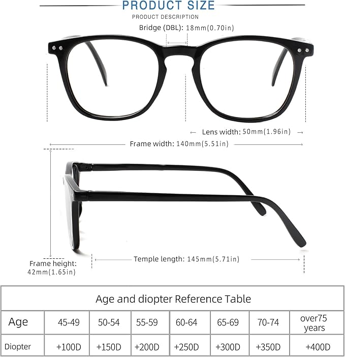Henotin 3-Pack Blue Light Blocking Reading Glasses,Spring Hinge Computer Readers for Men Women,Anti UV Ray Filter Eyeglasses (Mixed Color-1, 1.75, Diopters)
