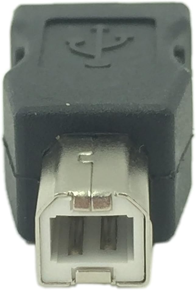 CERRXIAN USB Type A Male to USB Type B Male Connector Converter Adapter (2Pack)