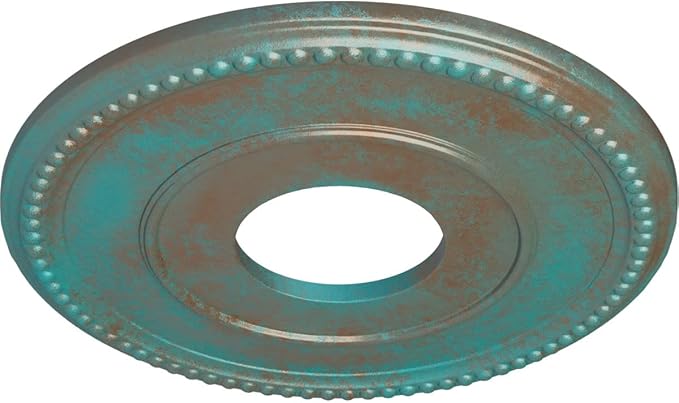 Ekena Millwork Bradford Ceiling Medallion, Copper Green Patina