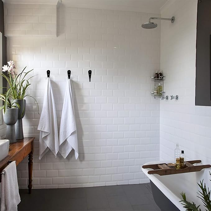 Coat Hooks-38 Pack Farmhouse Hooks with Metal Screws, Black Decorative Rustic Coat Hooks Rack, Wall Mounted Single Prong Robe Hook,Vintage Organizer Hanging Wire Hook Clothes Hanger