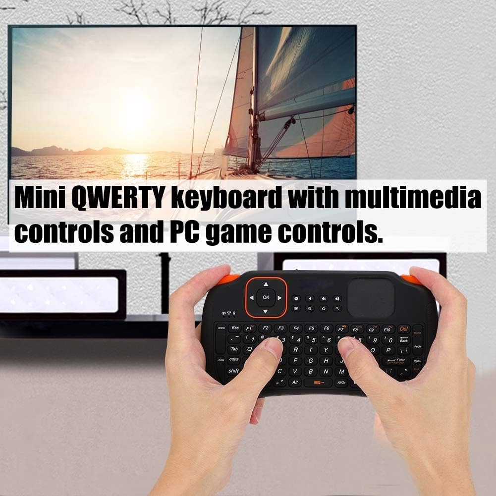 Yoidesu Mini Keyboard with Touchpad Mouse, 2.4GHz Rechargeable 83-Key Mini Keyboard Controller.