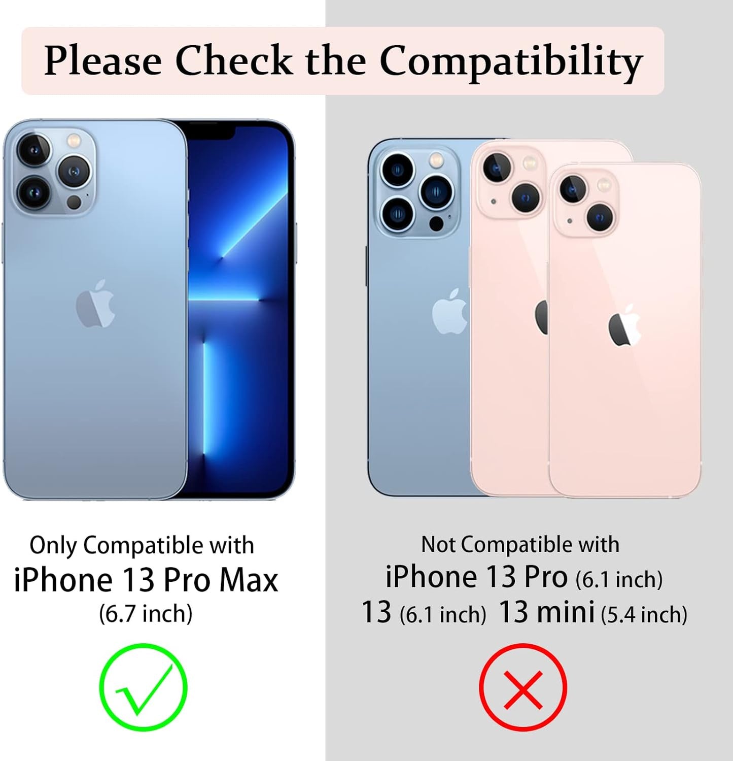 PELEPUES Shockproof Case for iPhone 13 Pro Max, Embedded Finger Ring Military Grade Phone Case Cover with Kickstand