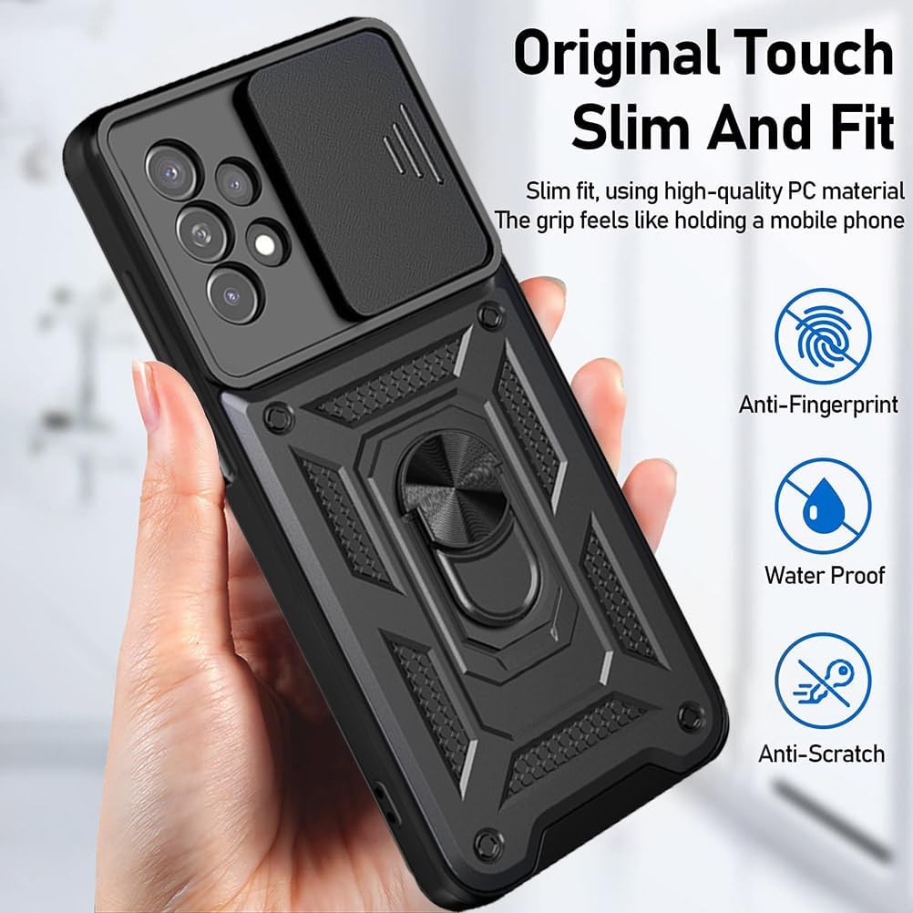 Phone Case with Screen Protector for Samsung Galaxy A23 5G, ?????? ?????? "???????????? ?????? ????" - Black