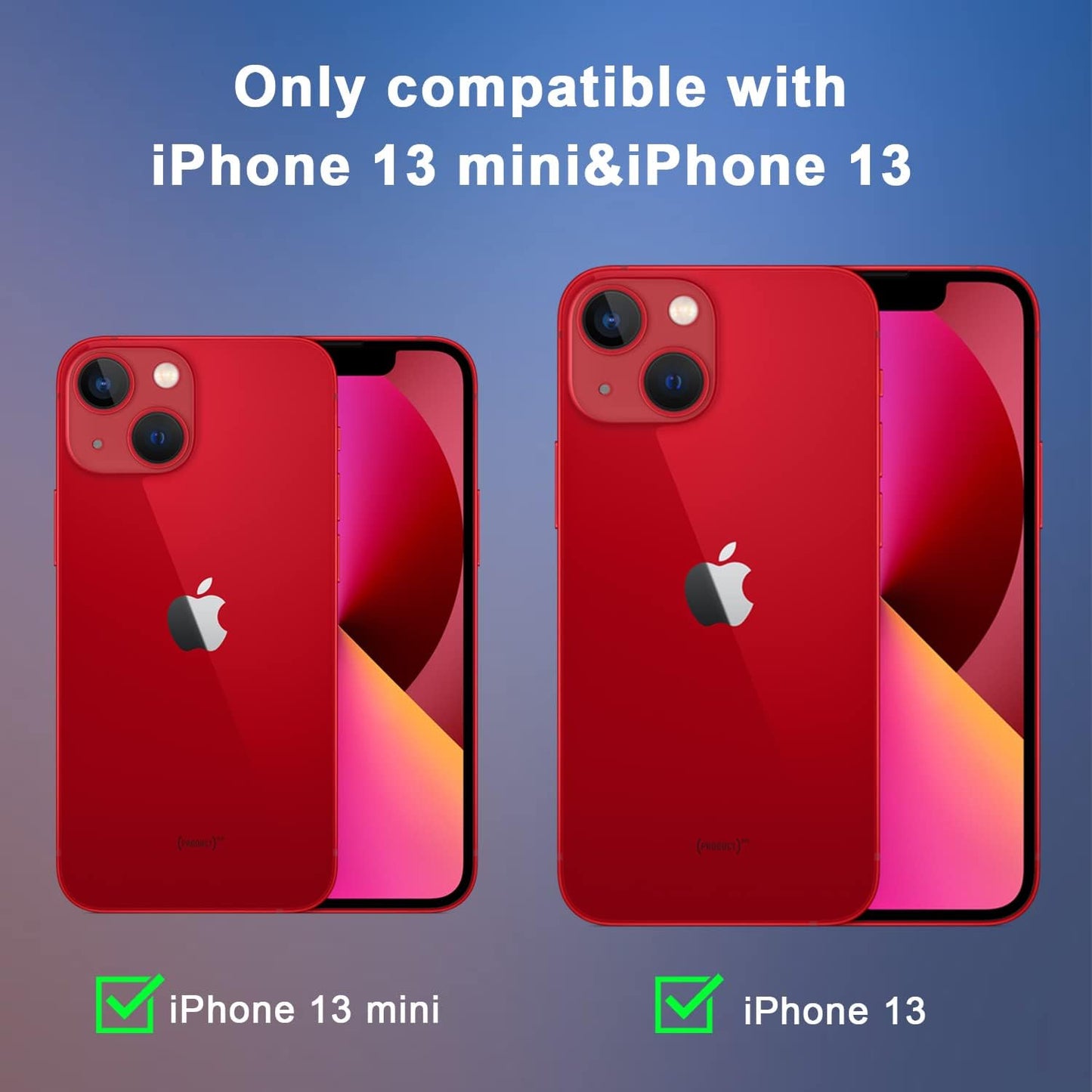 Orzero Camera Lens Protector (2 Pack) for iPhone 13/iPhone 13 Mini, Premium Metal Glass, HD Anti-Scratch Full Coverage