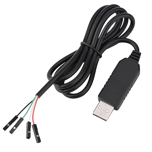 DEWIN USB to TTL Serial - Download Converter Cable Signal 4 Pin, PL2303HX RS232 Upgraded Converter USB to COM/TTL Serial Adapter STC Download Cable,95cm