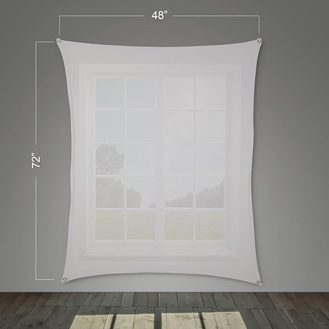 (48" x 72" White) Holographic Rear Projection Screen with Mounting Hardware for Projecting Halloween Videos