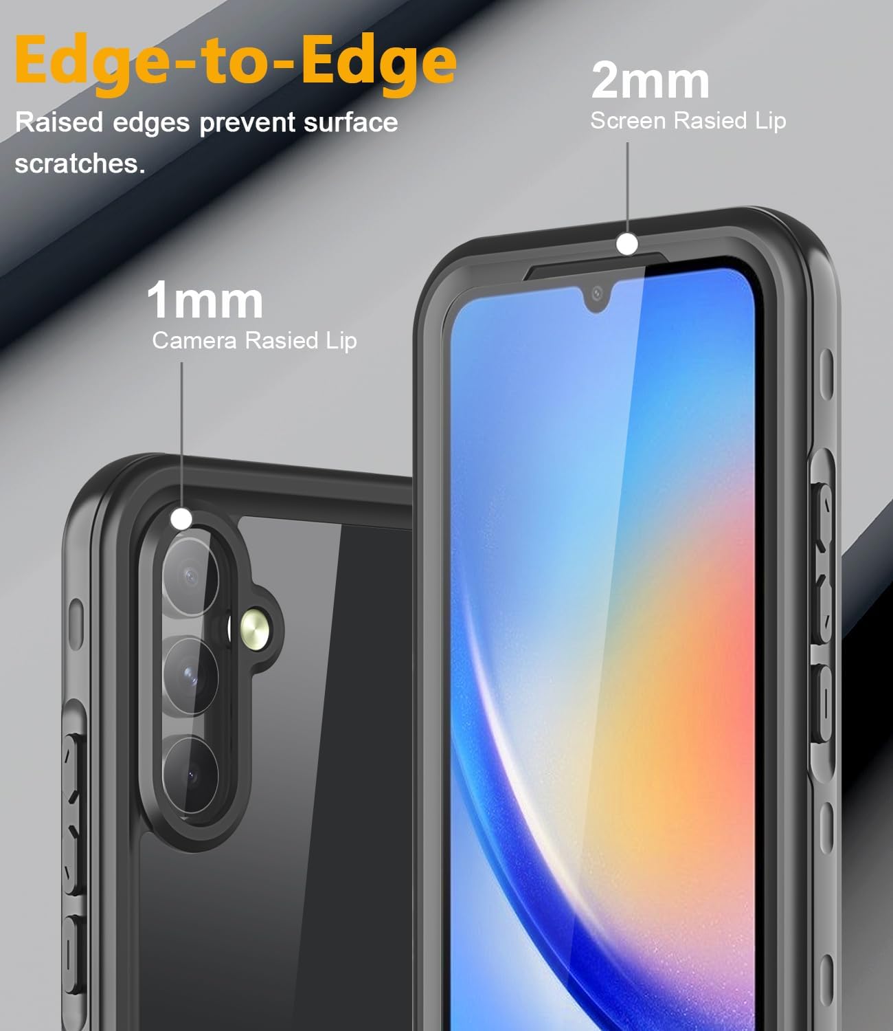 Samsung Galaxy A54 5G Waterproof Case - [Built-in Screen Protector] [IP68 Underwater] [360° Full Body] Heavy Duty