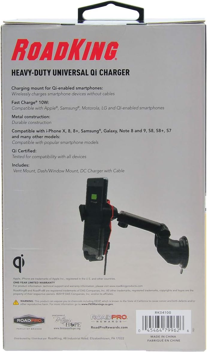 Heavy-Duty Universal Qi Charger by RoadKing