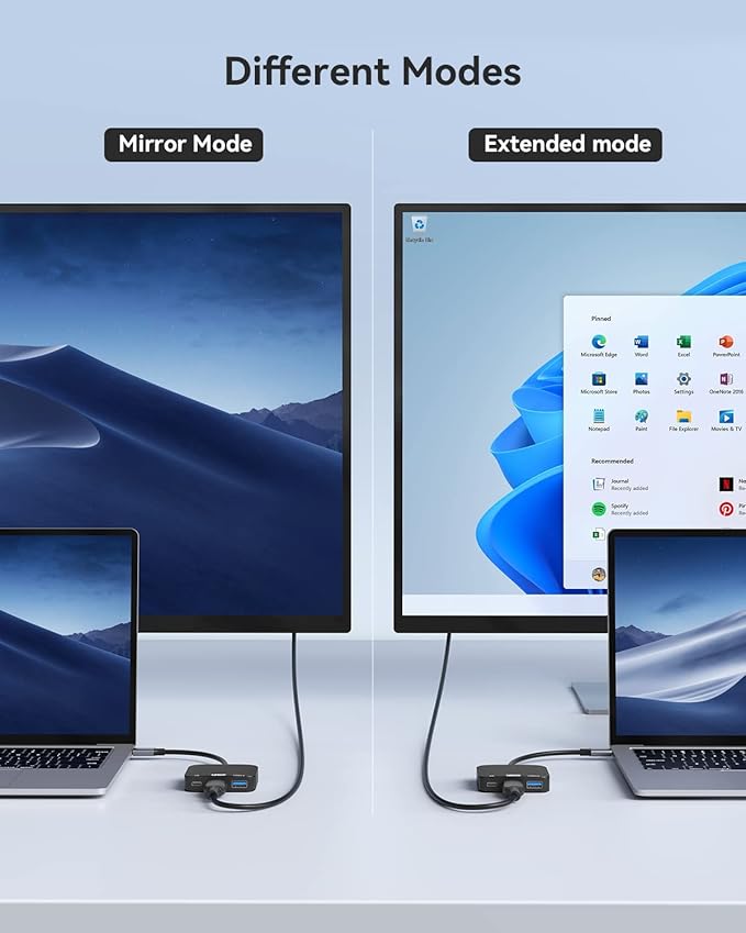 USB C to HDMI Adapter【4K@60HZ】, Vilcome HDMI to USB C Adapter Multiport with USB Type C PD & USB 3.0 Port, Compatible for MacBook Pro/Air, iPad Pro/Air, Dell XPS, iPhone 15 Pro/Max, Android (Black)